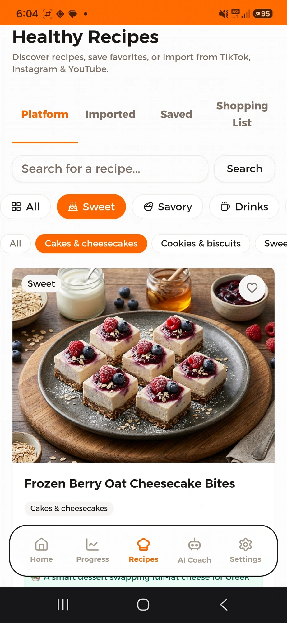 Calofay in-app screen 3